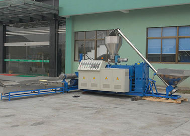 Macchina di riciclaggio di plastica gemellata conica di pelletizzazione della vite di attrezzatura del PVC LD-SZ-65